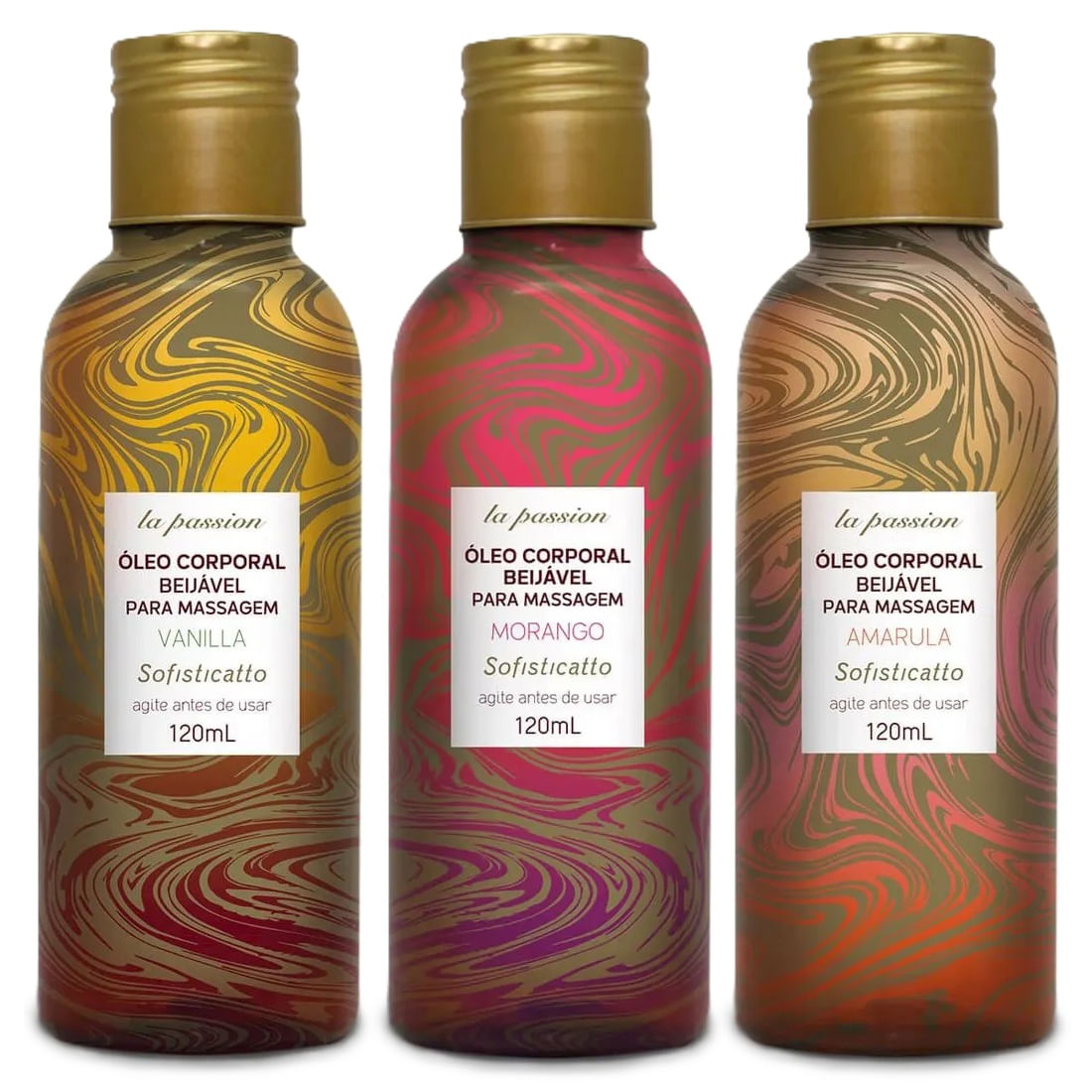Óleo Corporal Beijável para Massagem 120ml Linha Passion Sofisticatto - foto 1